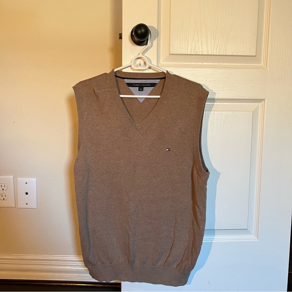 Brown Sweater Vest - Y2K Tommy Hilfiger
